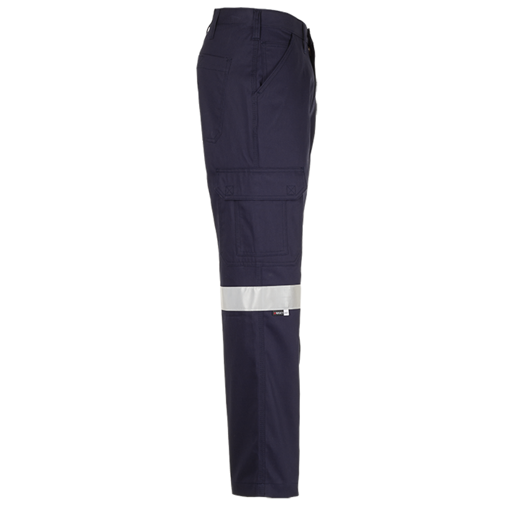 Jonsson Workwear Cotton Reflective Cargo Trousers