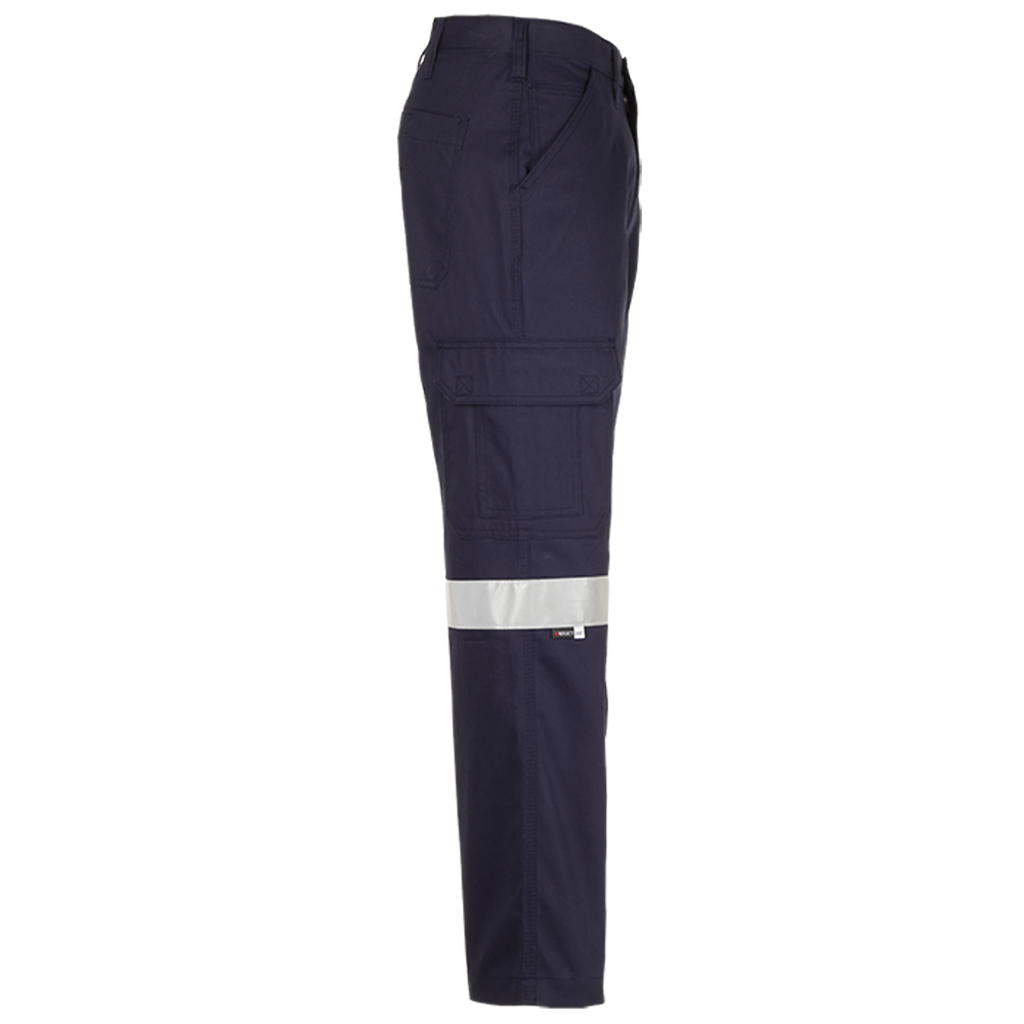 Jonsson Workwear Cotton Reflective Cargo Trousers