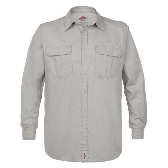 black long sleeve shirt with khakis