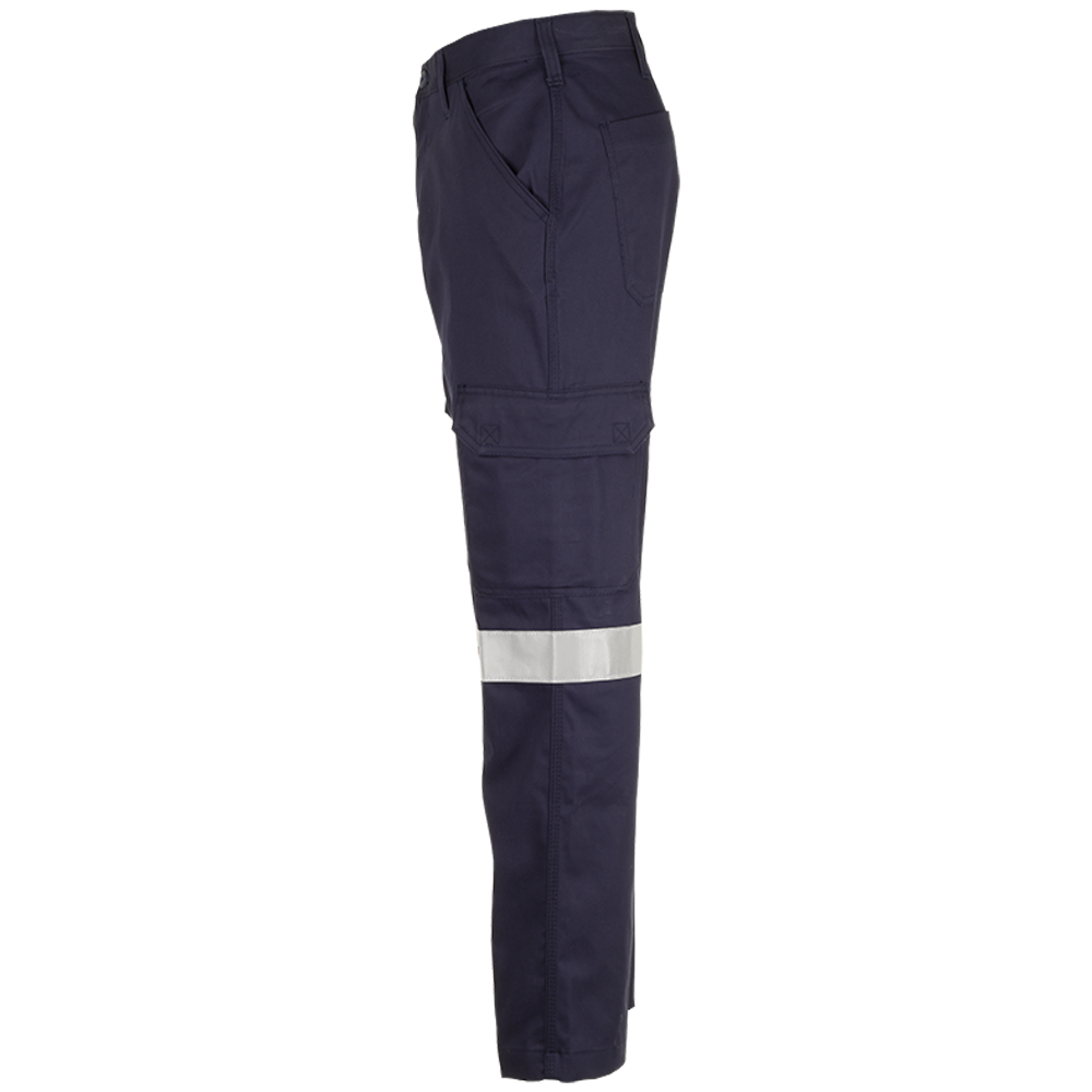 Jonsson Workwear | 100% Cotton Reflective Cargo Trousers