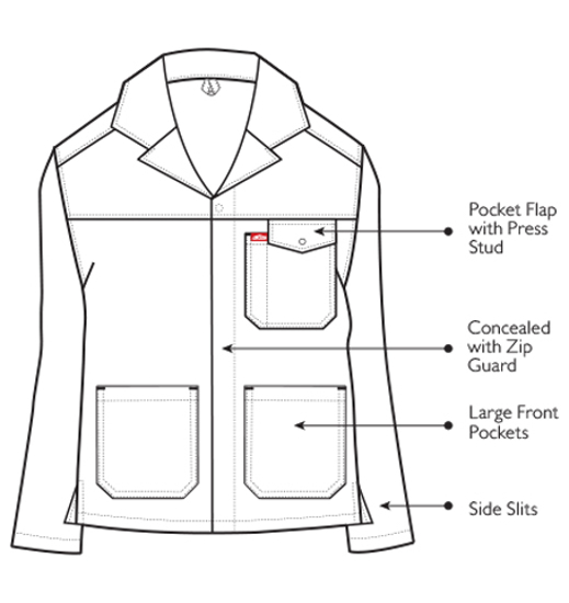 Jonsson Workwear | Acid Resistant Work Jacket