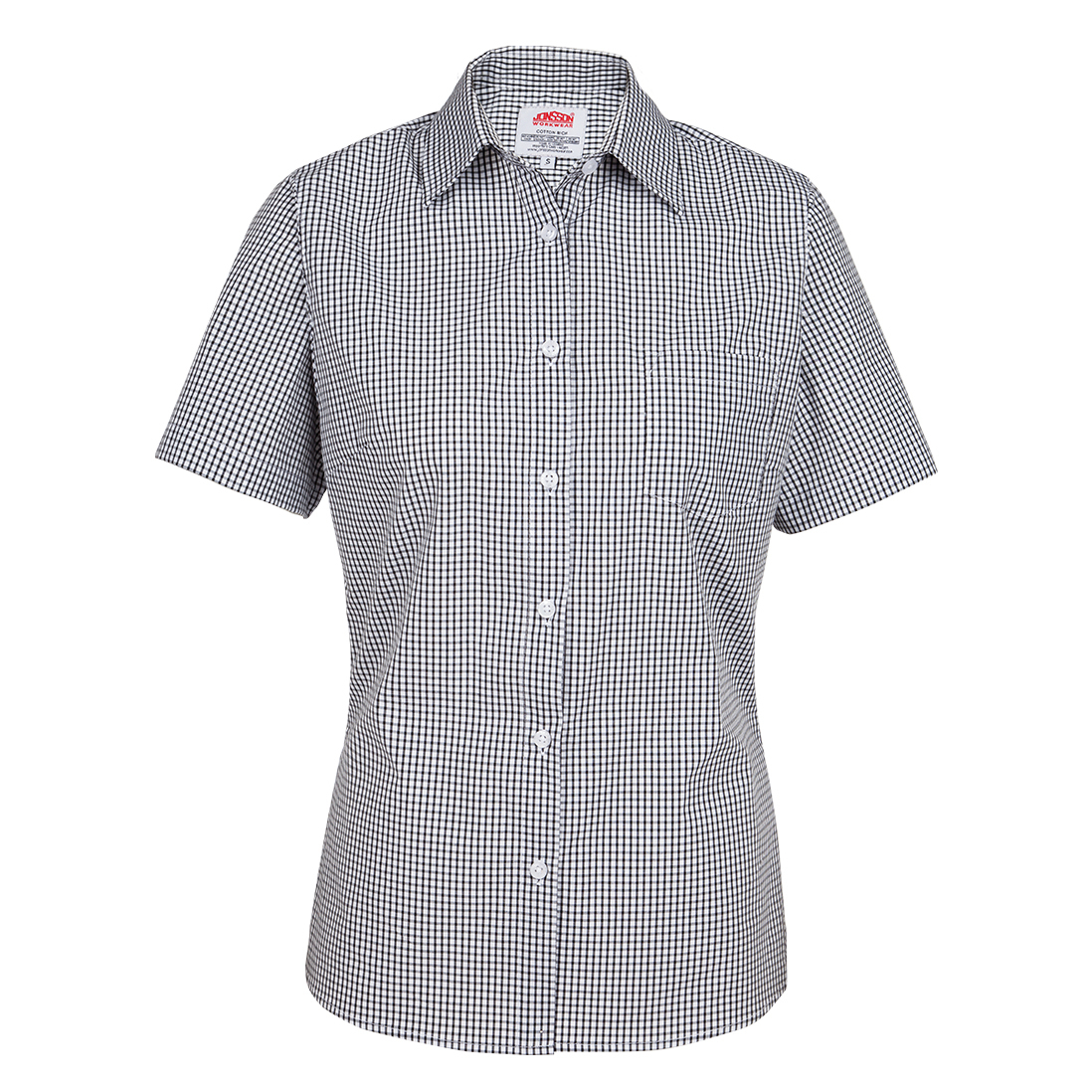 short sleeve check shirt ladies