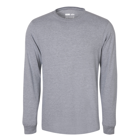 Picture of Mélange Combed Cotton Blend Long Sleeve Tee Shirt