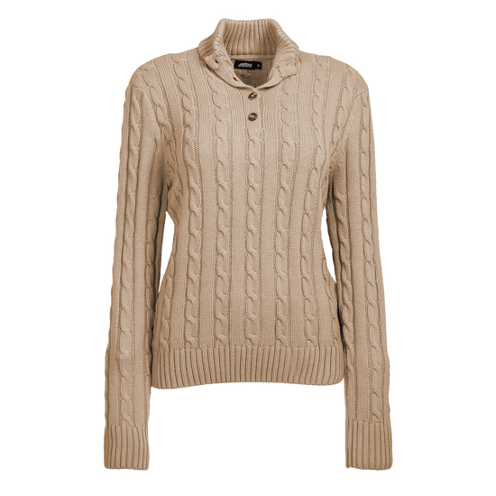 Picture of Women's Cable Knit Button Up Jersey