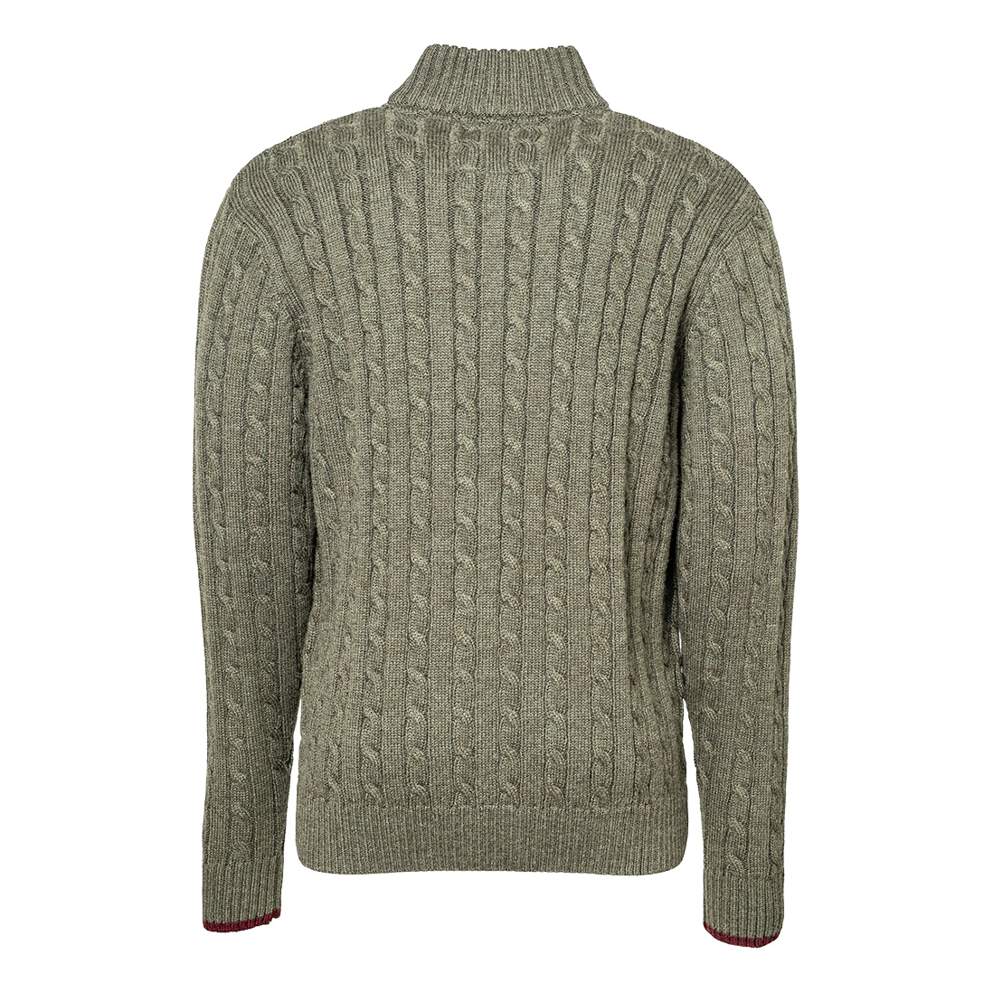 Jonsson Workwear | Cable Knit ¼ Zip Jersey