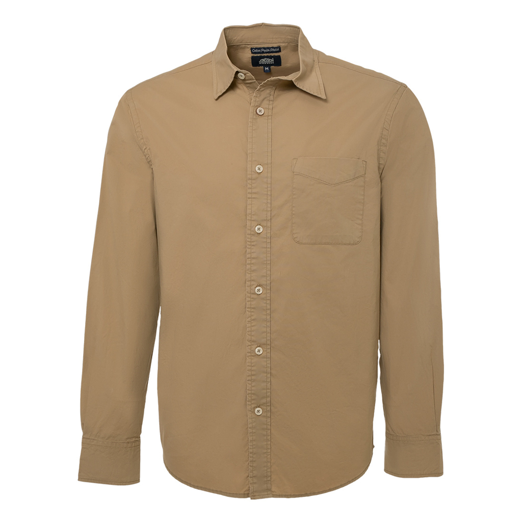 Jonsson Workwear | Cotton Poplin Stretch Long Sleeve Shirt