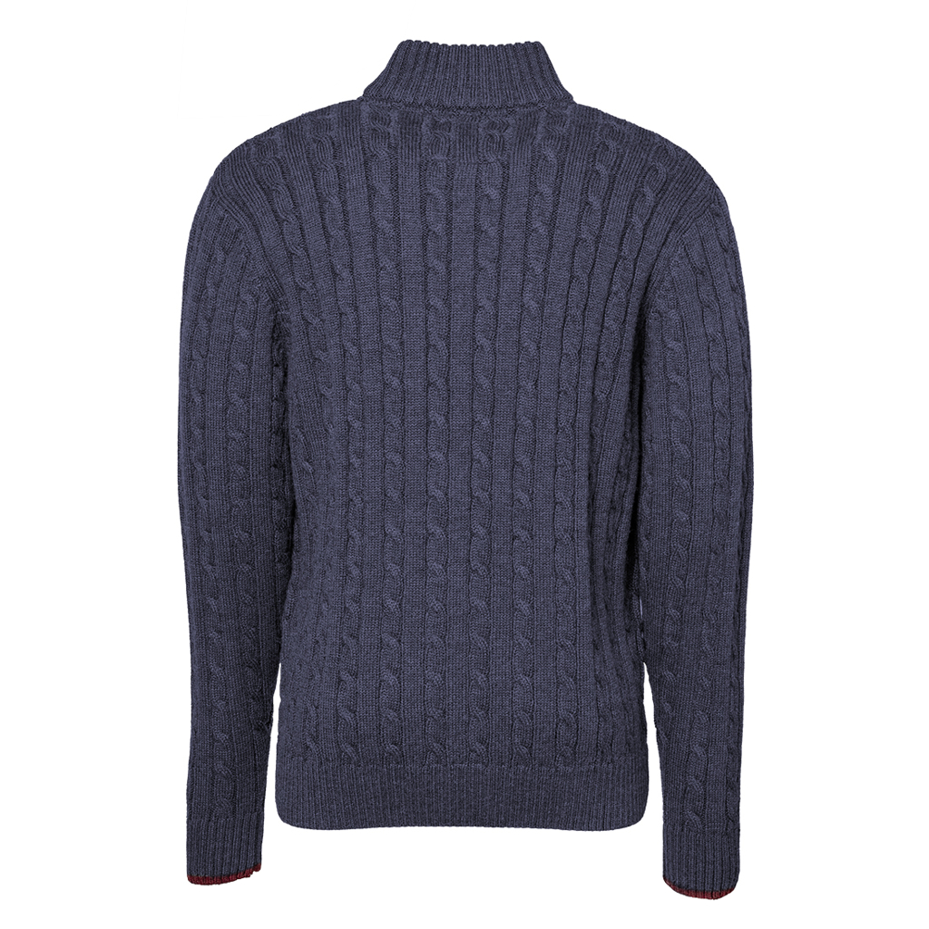 Jonsson Workwear | Cable Knit ¼ Zip Jersey